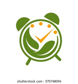 clock logo vector. timer logo.