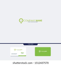 Clock logotype. Time management vector logo design