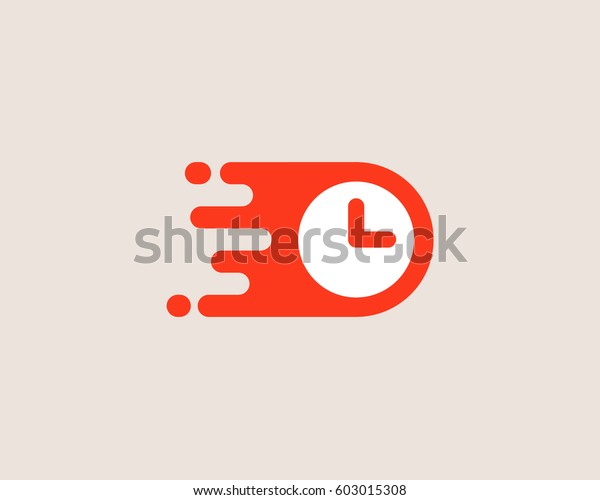 Clock
logotype. Time management vector logo design.
