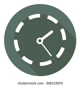 clock with a long shadow