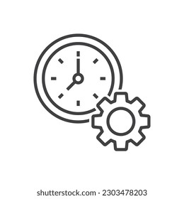 Icono de administración de reloj - Icono de configuración de hora