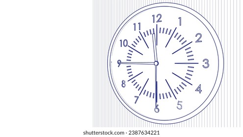 clock mechanical 3d rendering sketch