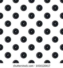 Clock minimal pattern seamless vector repeat geometric for any web design
