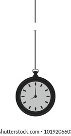 Clock missing vector. free space for text. wallpaper. background.