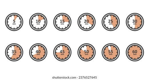 Clock Modern and Simple Icon