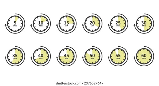 Clock Modern and Simple Icon