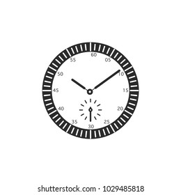 Clock modern simple vector icon