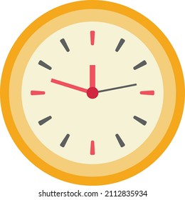 Clock new design icon round shaped clock