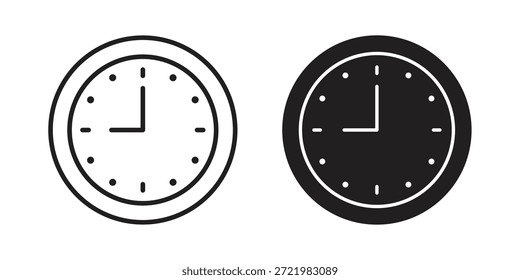 Haga clic en el icono nueve icono plano simple icono. Versión Liner - Vector de stock.