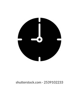 Relógio nove ícone logotipo sinal definir vetor contorno