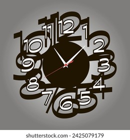 clock numbers laser cut for cnc