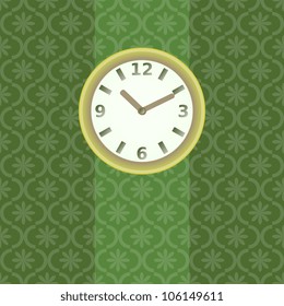 Clock on the wall illustration