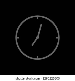 Clock outline icon