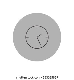 clock outline icon illustration, can be used for web and mobile