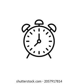 Reloj con vectores de iconos de contorno