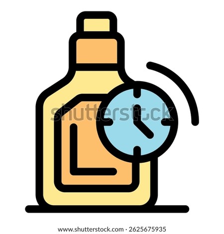 Clock overlayed on whiskey bottle, symbolizing aging process and time management in distilling