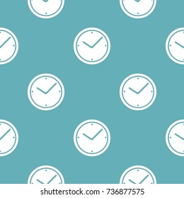 Clock pattern seamless blue. Simple illustration of  vector pattern seamless geometric repeat background
