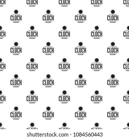 Clock pattern vector seamless repeat for any web design