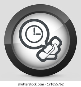 Clock phone icon