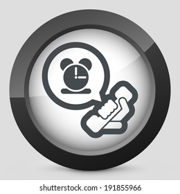 Clock phone icon