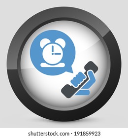 Clock phone icon