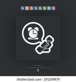 Clock phone icon