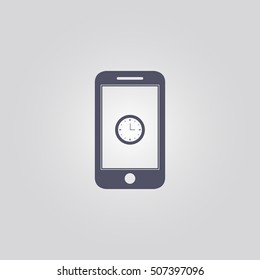 clock in phone icon