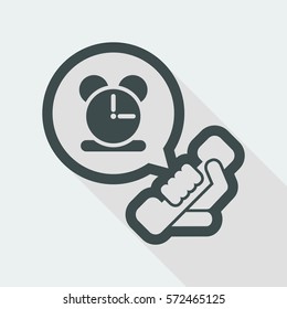 Clock phone icon