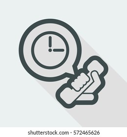 Clock phone icon