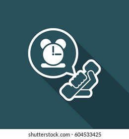 Clock phone icon