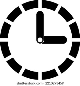 Clock pictogram. Time, sport and speed concept. 