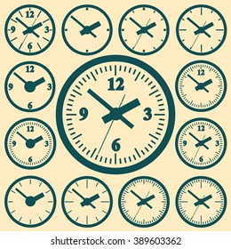 Reloj. Horas de fotos. Cuidado con el montaje en la pared. Horas de imagen. Vigilancia digital. Horas de marcado. Manos de reloj. El reloj muestra la hora. Horas minutos.