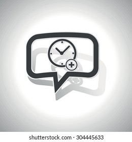 Clock plus sticker icon