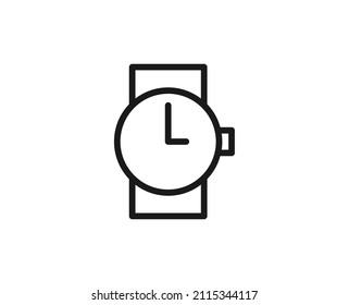 Clock premium line icon. Simple high quality pictogram. Modern outline style icons. Stroke vector illustration on a white background. 