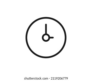 Symbol der Premium-Uhr-Linie. Einfaches hochwertiges Piktogramm. Moderne Kontursymbole. Schlagt Vektorgrafik auf weißem Hintergrund. 