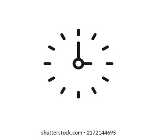 Icono de línea premium de reloj. Pictograma sencillo de alta calidad. Iconos modernos de estilo de contorno. Ilustración vectorial de trazo sobre un fondo blanco. 