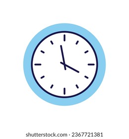 Icono de vector relacionado con el reloj. Aislado sobre fondo blanco. Ilustración del vector