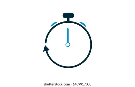 Clock Remainder Icon vector illustration