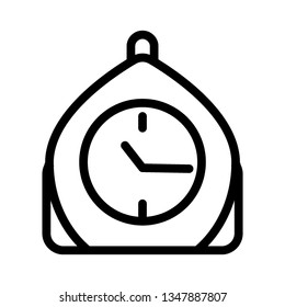 clock reminder icon sahur, special ramadhan kareem with an outline icon style