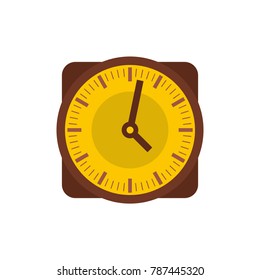 Clock retro icon. Flat illustration of clock retro vector icon isolated on white background