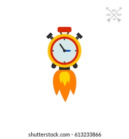 Clock Rocket Icon