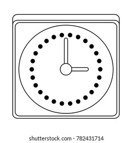 Clock round frame