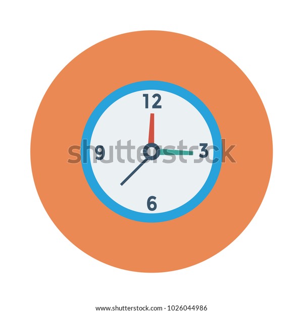 Clock Schedule Time Stock Vector Royalty Free 1026044986
