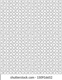 Clock seamless pattern 