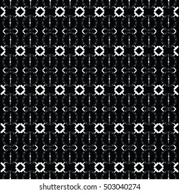 Clock seamless pattern. Vector abstract background.