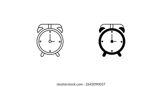 clock set icon with white background vector stock illustration