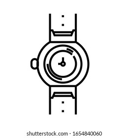 Zeiger-Zeiger-Symbol, Concept-Zeichen, Umriss-Vektorillustration, Linearsymbol.