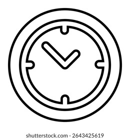 clock set line icon design. clock set thin black outline symbol vector illustration. editable stroke icon on transparent background.