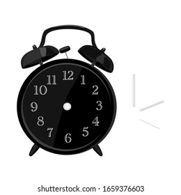 Uhr und Zeit für die Vektorillustration festlegen