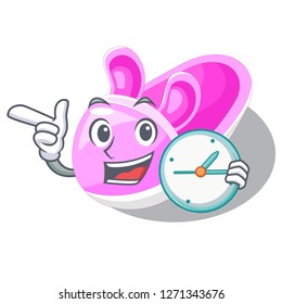 With clock shoes baby above the character rak